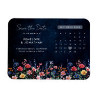 Wildflower Rustic Country Floral Bewaar de datum