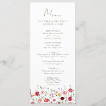 Wildflower Rustic Country Floral Garden Wedding