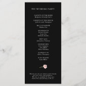 Wildflower Rustic Country Floral Garden Wedding Programmakaart (Achterkant)