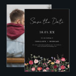 Wildflower Rustic Country Floral Garden Wedding Save The Date<br><div class="desc">Vier je liefde met deze levendige save the date-kaart met een waterverf wildflower-ontwerp in roze, paarse en groene tinten. Deze op natuur geïnspireerde uitnodiging is ideaal voor bruiloften met een tuin, lente of een rustiek thema en combineert delicate bloemaccenten met elegante typografie, waardoor een grillige en romantische touch wordt gecreëerd....</div>