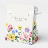 Wildflower Rustiek Chic Bloemen Boho Country Weddi Bedankdoosjes (Achterkant)