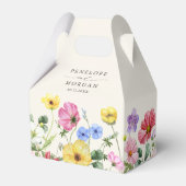 Wildflower Rustiek Chic Bloemen Boho Country Weddi Bedankdoosjes (Achterkant)