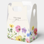 Wildflower Rustiek Chic Bloemen Boho Country Weddi Bedankdoosjes (Geopend)