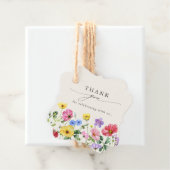 Wildflower Rustiek Chic Bloemen Boho Country Weddi Bedankjes Labels (In situ)