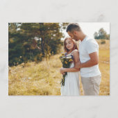 Wildflower Rustiek Chic Bloemen Boho Country Weddi Informatiekaartje (Achterkant)