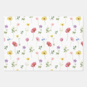 Wildflower Rustiek Chic Bloemen Boho Country Weddi Inpakpapier Vel (Voorkant 2)