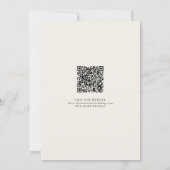 Wildflower Rustiek Chic Bloemen Boho Land QR Code Save The Date (Achterkant)