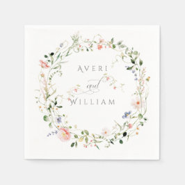 Wildflower rustieke Boho bloemenbruiloft Servet