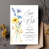 Wildflower Rustieke Boho Garden Elegante bruiloft Save The Date