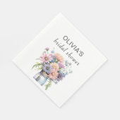 Wildflower rustieke Mason Jar Vrijgezellenfeest pa Servet (Hoek)