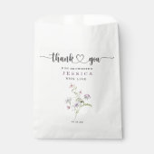 Wildflower rustieke Vrijgezellenfeest Favor Bag Bedankzakje (Voorkant)