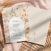 Wildflower rustieke Wildflower bruiloft uitnodigin Kaart