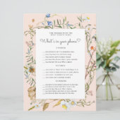 wildflower rustige Baby shower (Staand voorkant)