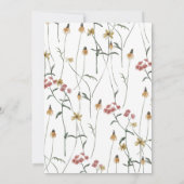 Wildflower Sage Dood aan mijn twintiger 30ste verj Kaart (Achterkant)