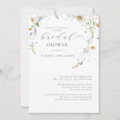 Wildflower Sage Groene Koppels Vrijgezellenfeest Kaart (Voorkant)