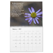 Wildflower Schrift 2015 Kalender (Feb 2027)