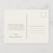 Wildflower Script Trouwkaart Bedankkaartje Briefkaart (Achterkant)