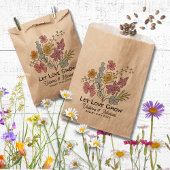 Wildflower Seed Packet Hand getekend Bedankzakje