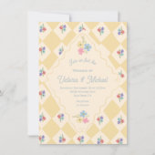 Wildflower Seed Packet Hand getrokken bruiloft Kaart (Voorkant)