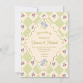 Wildflower Seed Packet Hand getrokken bruiloft Kaart (Voorkant)