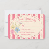 Wildflower Seed Packet Hand getrokken RSVP-reactie Kaart (Voorkant)