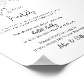 Wildflower Shuttle Service Sign Sjabloon Poster (Hoek)