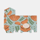 Wildflower Sinaasappel klaproos Baby shower Bedankdoosjes (Uitgevouwen)