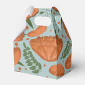 Wildflower Sinaasappel klaproos Baby shower Bedankdoosjes (Achterkant)