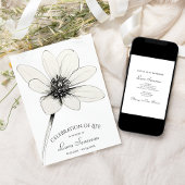 Wildflower Sketch viering van het leven Kaart