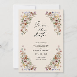  Wildflower Sla de datum op Save The Date