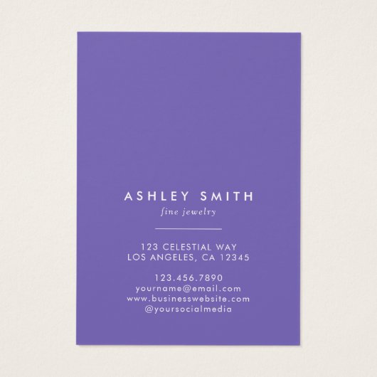 Wildflower Sleutelhanger Display Kaart (Achterkant)