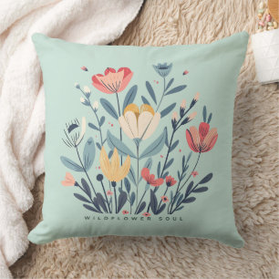 Wildflower Soul Boho Bloemige Botanische Kunst Wor Kussen