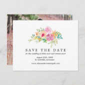 Wildflower Sparen de Kaart van de Datum met de Ach (Voorkant / Achterkant)