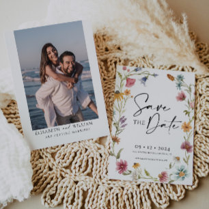 Wildflower Sparen de Uitnodiging van de Datum