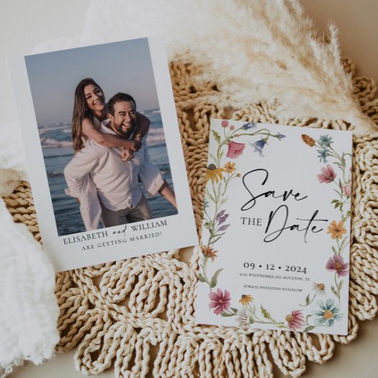 Wildflower Sparen de Uitnodiging van de Datum