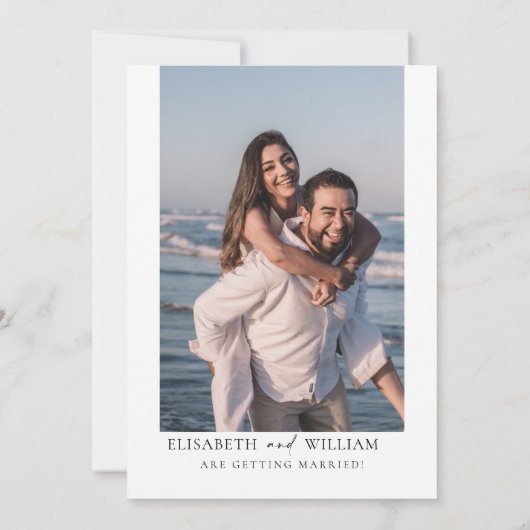 Wildflower Sparen de Uitnodiging van de Datum (Achterkant)