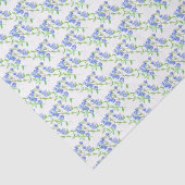 Wildflower speedwell blauw groen wit tissue papier (Detail)