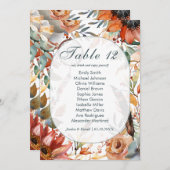 Wildflower Spirit Boho Trouwstoel Kaart (Voorkant / Achterkant)