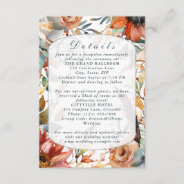 Wildflower Spirit Boho Wedding Enclosure Kaart