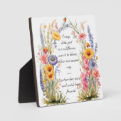 Wildflower Spirit Tafelplaque Fotoplaat (Voorkant)