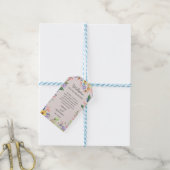 Wildflower Spring Bedankt Bericht Gift Cadeaulabel (Met Touw)