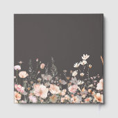 Wildflower Spring Blush Pink Floral Wedding Gastenboek (Achterkant)
