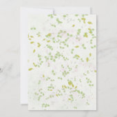 Wildflower Spring Bridal Luncheon Vrijgezellenfees Kaart (Achterkant)