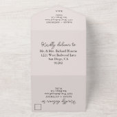 Wildflower Spring bruiloft alles in één All In One Uitnodiging (Buitenkant)