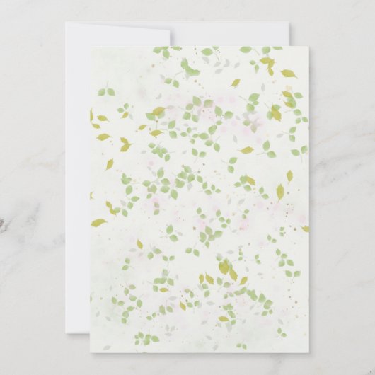 Wildflower Spring Brunch en Bubbly Vrijgezellenfee Kaart (Achterkant)