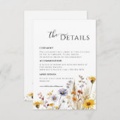 Wildflower Spring Details Enclosure kaart (Voorkant / Achterkant)
