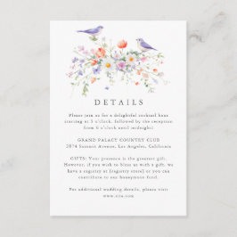 Wildflower Spring Details Wedding Enclosure Kaart