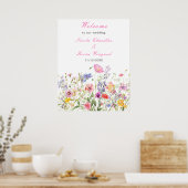 Wildflower Spring Floral Poster (Keuken)