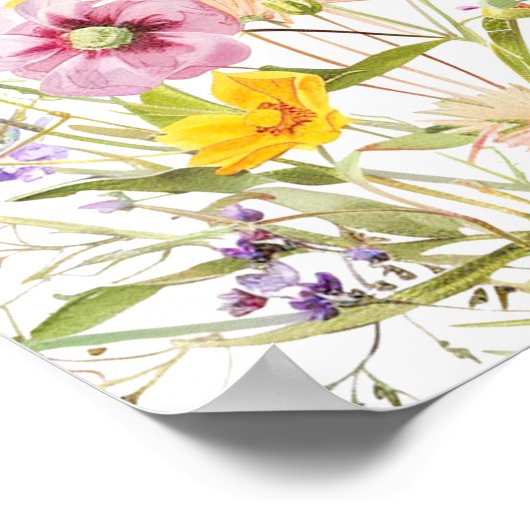 Wildflower Spring Floral Poster (Hoek)