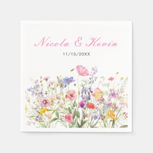 Wildflower Spring Floral Servet (Voorkant)